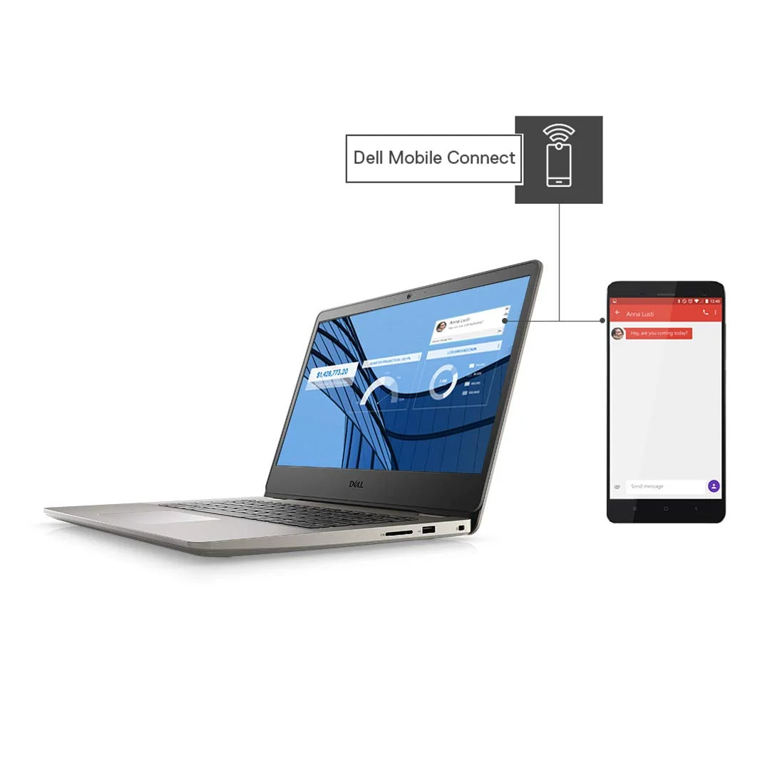 Dell Vostro 3400 14" FHD Anti Glare Display Laptop (11th Gen i5-1135G7 / 8GB / 512 SSD / Integrated Graphics / Win 10 + Office H&S/ Dune Color /1.64Kg/Backlit Keyboard) D552157WIN9DE - Image 2