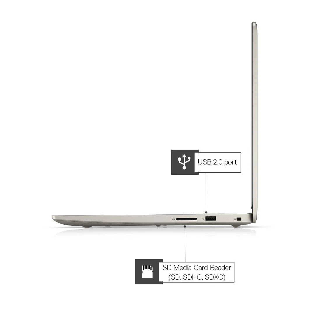 Dell Vostro 3400 14" FHD Anti Glare Display Laptop (11th Gen i5-1135G7 / 8GB / 512 SSD / Integrated Graphics / Win 10 + Office H&S/ Dune Color /1.64Kg/Backlit Keyboard) D552157WIN9DE - Image 3