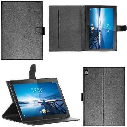 Zaoma PU Leather Flip Flap Case for Lenovo Tab M10 Full HD TB-X605F / L 10.1 inch Tablet. – Black