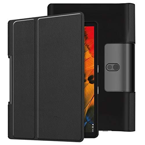 YKDY Compatible with Lenovo Yoga Smart Tab Custer Texture Horizontal Flip Leather Case with Two-Folding Holder