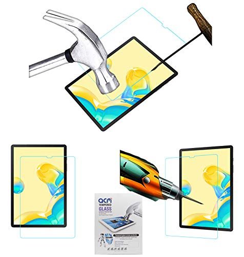 Acm Tempered Glass Screenguard Compatible with Samsung Galaxy Tab S6 5G 10.5 Inch Tablet