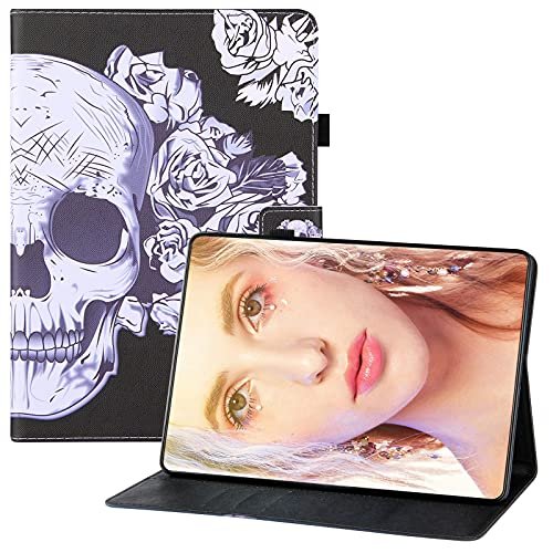 CellphoneMall for Samsung Galaxy Tab S7 Plus T970 Colored Drawing Horizontal Flip PU Leather Case with Holder & Card Slots & Wallet & Sleep/Wake-up Function
