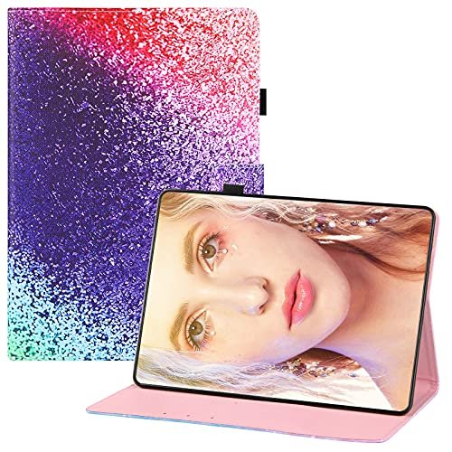 CellphoneMall for Samsung Galaxy Tab S7 Plus T970 Colored Drawing Horizontal Flip PU Leather Case with Holder & Card Slots & Wallet & Sleep/Wake-up Function