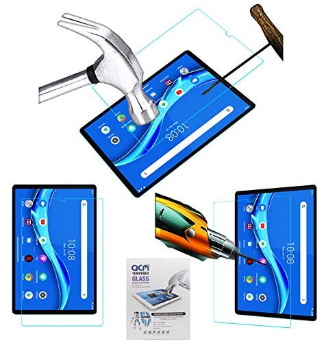 Acm Tempered Glass Screenguard Compatible with Lenovo Smart Tab M10 Fhd Plus 2Nd Gen Tb-X606 10.3 Tablet Screen Guard