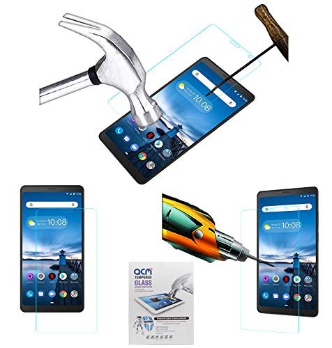 Acm Tempered Glass Screenguard Compatible with Lenovo Tab V7 Tablet