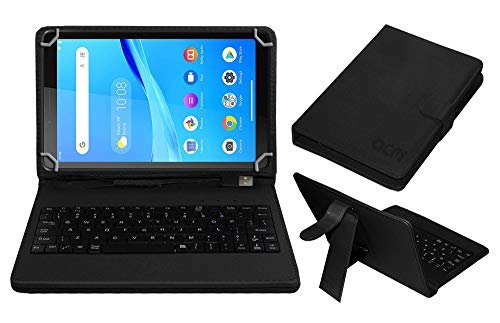 Acm USB Keyboard Case Compatible with Lenovo Tab M7 (WiFi) Tablet Cover Stand Study Gaming Direct Plug & Play – Black