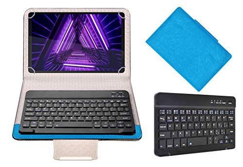 Acm Wireless Bluetooth Keyboard Case Compatible with Lenovo Smart Tab M10 Fhd Plus 2Nd Gen 10.3 Tablet Flip Cover Stand Study Gaming Blue
