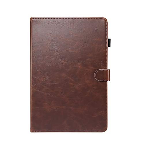 Excelsior Premium PU Leather case Cover with S Pen Holder | Slim Folio Stand Book Cover | Multi-Viewing Angles | for Samsung Galaxy Tab S7+ | S7 Plus (Coffee)