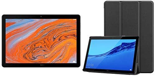 HUAWEI MediaPad T5 Tablet-Black (10.1 inch, 3+32GB, Wi-Fi + 4G LTE, 5 MP Rear Camera, 5100mAH Battery, 16.7M Colours, Dual Stereo Speakers, Children’s Corner, Octa-Core Processor, Bluetooth) + Cover