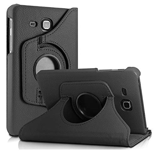 JAC Rotating Case Cover for Samsung Galaxy Tab J Max 7 inch/Tab A7.0 SM- T280 / SM-285 (Black)