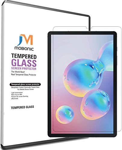 Mobonic® Samsung Galaxy Tab S6 (2019) Screen Protector Glass Guard, [10.5 Inch] [Anti-Scratch][Easy Installation][Bubble Free] Tempered Glass for Samsung Galaxy Tab S6 10.5 (2019) SM-T860 SM-T865