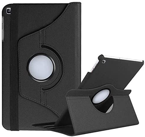 Prime Retail Folio Case for Samsung Galaxy Tab A7 2020 10.4 T500/T505-360 Degree Rotating Smart PU Leather Stand Cover for Samsung Galaxy Tab A7 2020 – Black