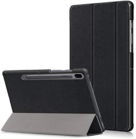 ProElite Smart Trifold Flip case Cover for Samsung Galaxy Tab S6 10.5 Inch SM-T860/T865/T867, Support S Pen Wireless Charging [Black] (Will NOT fit S6 Lite)
