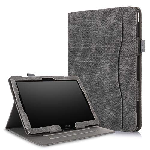 ProElite Smart handstrap Case Cover for Lenovo Tab M10 /M10 HD/M10 FHD REL/Tab P10 10.1 inch (Black) [Do not fit M10 Plus]