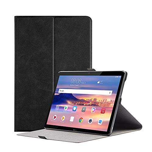 Robustrion Smart Folio Flip Stand Case Cover for Huawei Mediapad T5 10.1 inch – Black