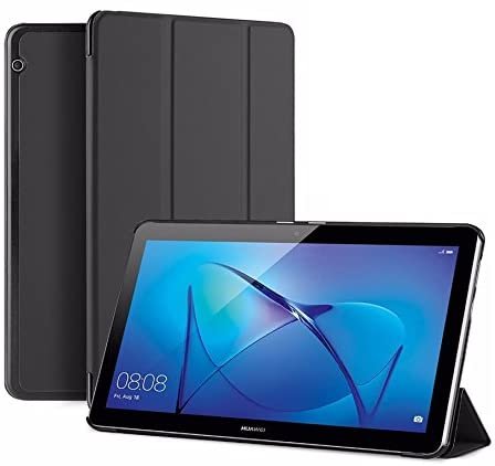 SPL PU Leather Book Stand Cover for Honor MediaPad T3 10 (9.6-inch) AGS-L09 (Black)