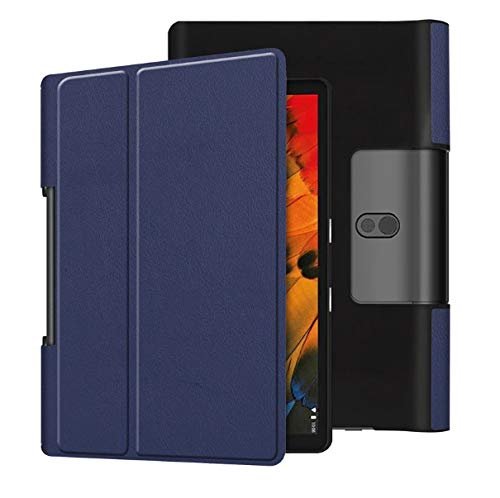SPL PU Leather Book Stand Cover for Lenovo Yoga Smart Tablet with The Google Assistant (10.1 inch) -Dark Blue