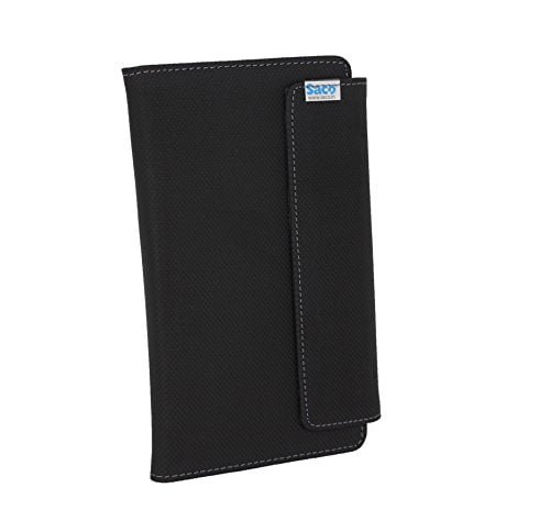 Saco 7Mini Tablet flip Cover Folding Case for Lava Ivory S 4G Tablet (7 inch, 1GB, Wi-Fi+3G+Voice Calling) -(Black)