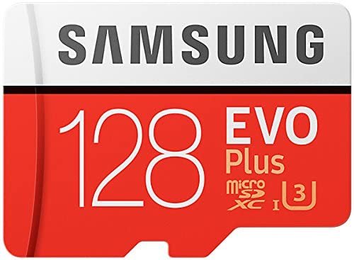 Samsung MicroSDXC EVO Plus Memory Card w/ Adapter 128 GB New Version Memory Card Launched In 2020,Includes full size adapter for use in cameras, laptops, and desktop computers,latest 4K UHD video-enabled smartphones, tablets, and Action cameras & Drone