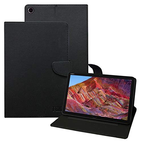 TGK Leather Flip Stand Cover with TPU Back Case for Huawei MediaPad M5 Lite 10-Inch Tablet 2018 Release – Black