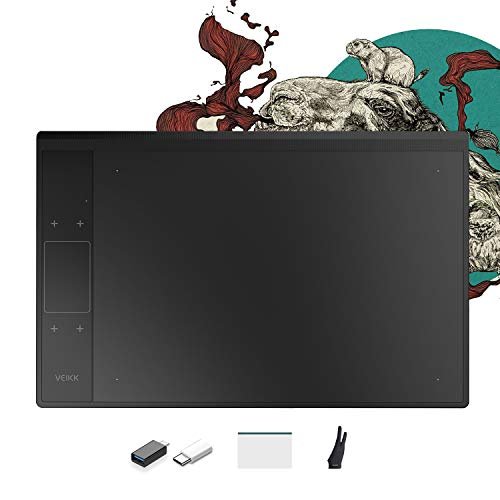 VEIKK A30 V2 Graphic Tablet Drawing Tablet Pen Tablet 10 * 6 Inch Pen Tablet with 8192 Levels Passive Pen Compatible with Windows&Mac System &Support Android