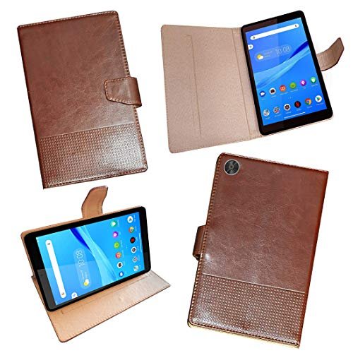 Zaoma Artificial Leather Flip case Cover for Lenovo Tab M8 (2nd Gen) Model No. : TB-8505X/TB-8505F 8 inch Tablet – Tan