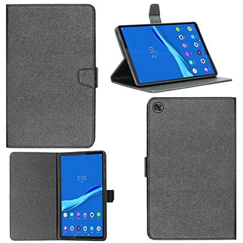 Zaoma PU Leather Flip Flap Case for Lenovo Tab M10 FHD Plus (2nd Gen) 10.3 inch Tablet Model No. : TB-X606F / TB-X606X Tablet. – Black