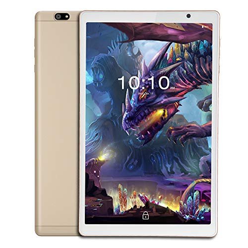 iBall iTAB MovieZ Tablet (10.1 inch, 32GB, Wi-Fi + 4G LTE + Voice Calling | Expandable Memory Up to 256GB), Champagne Gold