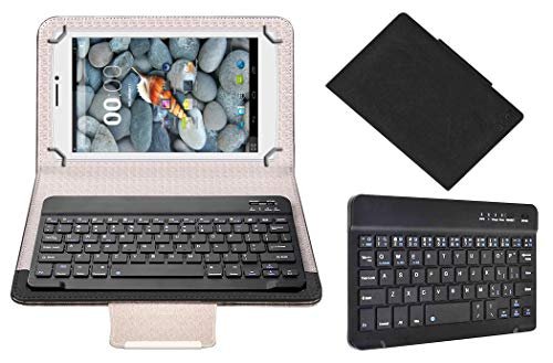 Acm Bluetooth Keyboard Case Compatible with Swipe Ace Tablet Flip Cover Stand Study Gaming Black