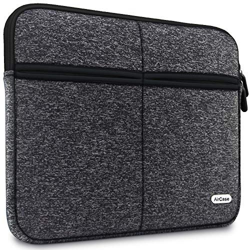 AirCase Laptop Bag Sleeve Case Cover for 14-Inch Laptop | 6-Multi Pockets (Carbon Black)