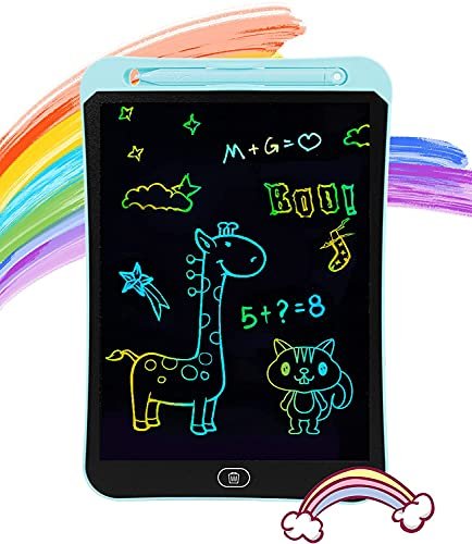 LCD Writing Tablet, 8.5″ Inch Colorful Toddler Doodle Board Drawing Tablet, Erasable Reusable Electronic Drawing Pads, Educational and Learning Toy for 3-6 Years Old Boy and Girls
