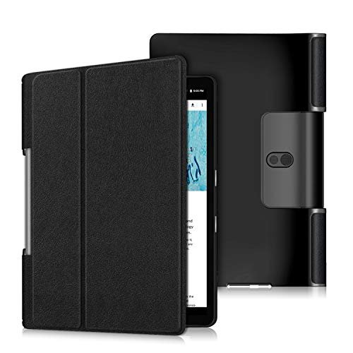 ProElite PU Leather Flip case Cover for Lenovo Yoga Smart Tab 10.1 YT-X705X & YT-X705F Tablet, Black