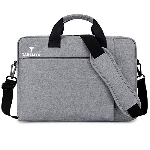 Tabelito Office Laptop Bags Briefcase 15.6 Inch for Women and Men (Grey)
