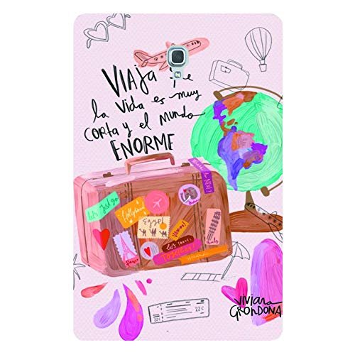 Videotronix Designer Printed Back Case, Soft Silicon Tablet Back Cover for Samsung Galaxy TAB A 8.0 inch 2017 (T380, T385)