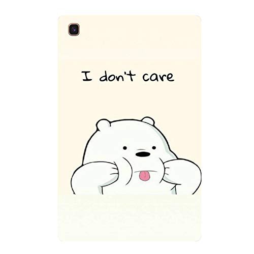 Samsung Galaxy Tab A7 Lite (2021) – (T220 / T225) (8.7 inch) Printed Designer Rubberised Soft Silicone Back Cover by Videotronix -Print TabSam A7 lite I Dont Care