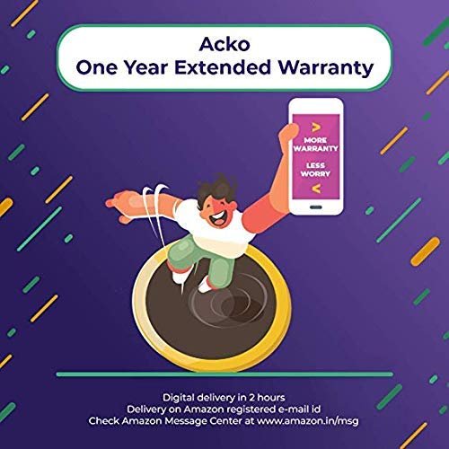 Acko 1 Year Extended Warranty for Tablets Between INR 10,001-20,000 (Email Delivery)