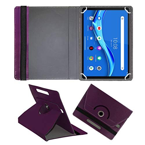 Fastway Rotating Leather Flip Stand Case Cover for Lenovo Tab M10 FHD Plus (2nd Gen) 10.3 inch Cover Stand Black (Purple)