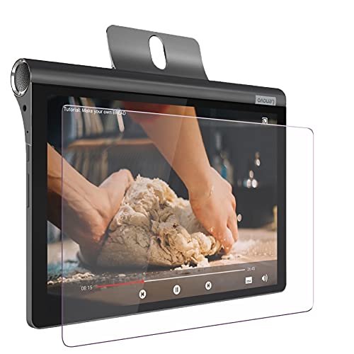 NAXTON® CLEAR Tab Screen Protector FOR LENOVO YOGA SMART TAB (THE GOOGLE ASSISTANT 25.65CM 10.1 INCH) With Nano Technology, Bubble Free Installation, Scratch Free, Anti Glare, UNBREAKABLE ARMOUR GUARD – NOT A TEMPERED GLASS (CLEAR)