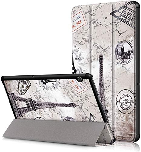 Robustrion Smart Trifold Hard Back Flip Stand Case for Mediapad T5 10.1 inch – Eiffel