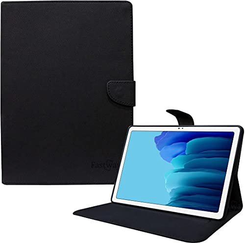 Shoppers Point Leather Flip Stand Cover with TPU Back Case Compatible for Samsung Galaxy Tab A7 Lite 8.7 inch SM-T220, SM-T225 (Black)