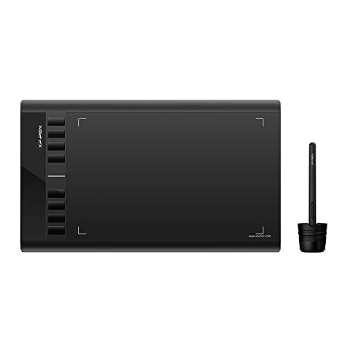 XP Pen Star03 V2 Graphics Drawing Tablet Pen Tablet (10”x6” Size, 8192 Levels of Pressure Sensitivity, Battery-Free Stylus, 8 Shortcut Keys and 8 nibs)